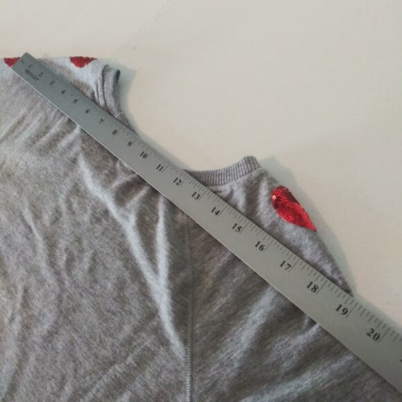 Victorias Secret women's size M gray and red pull over sweater - Picture 12 of 16